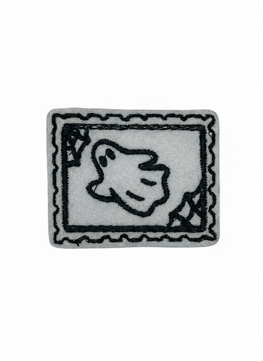 Embroidered Halloween Ghost Iron-on Patch