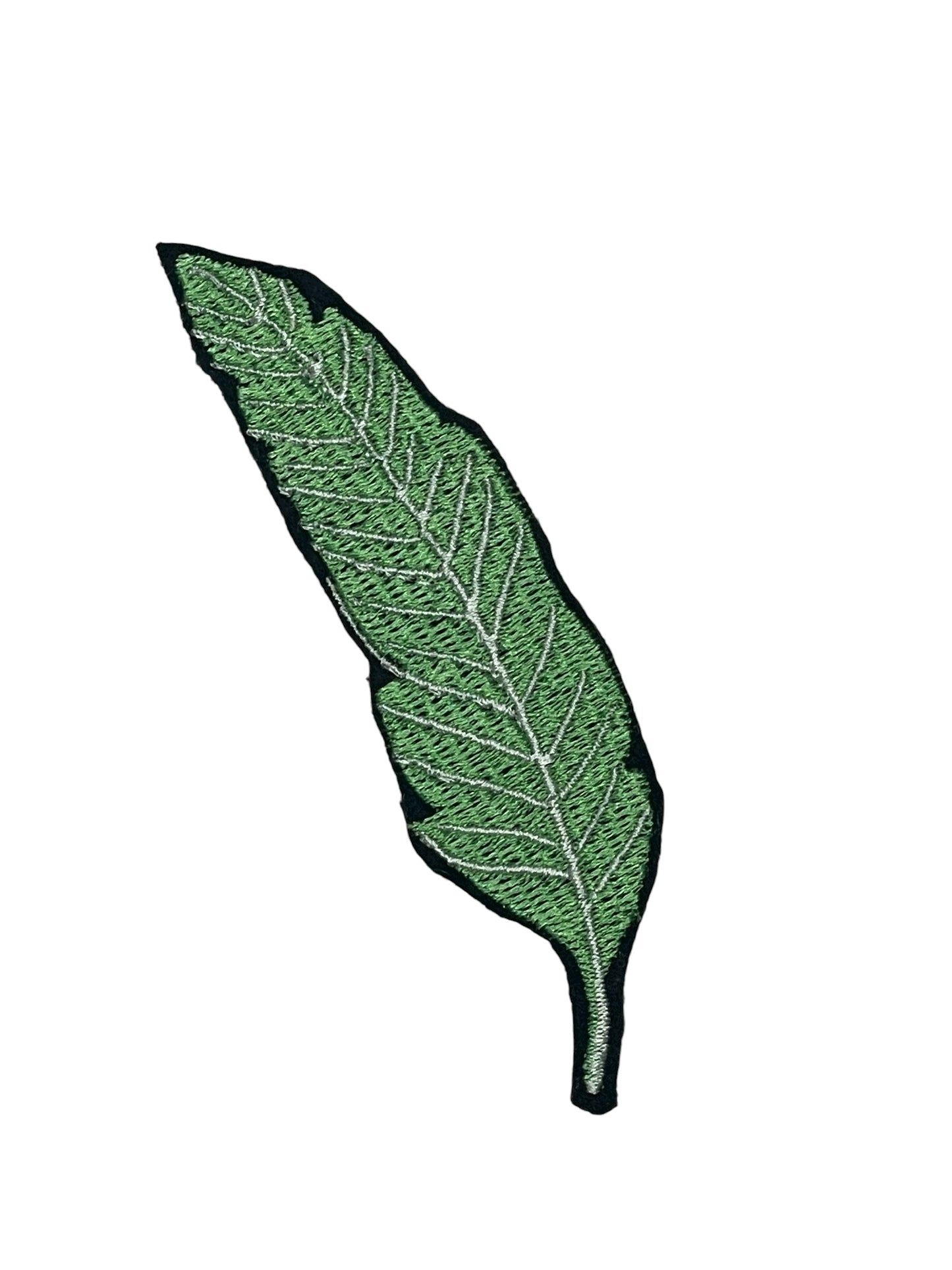 Embroidered Banana Leaf Iron-on Patch