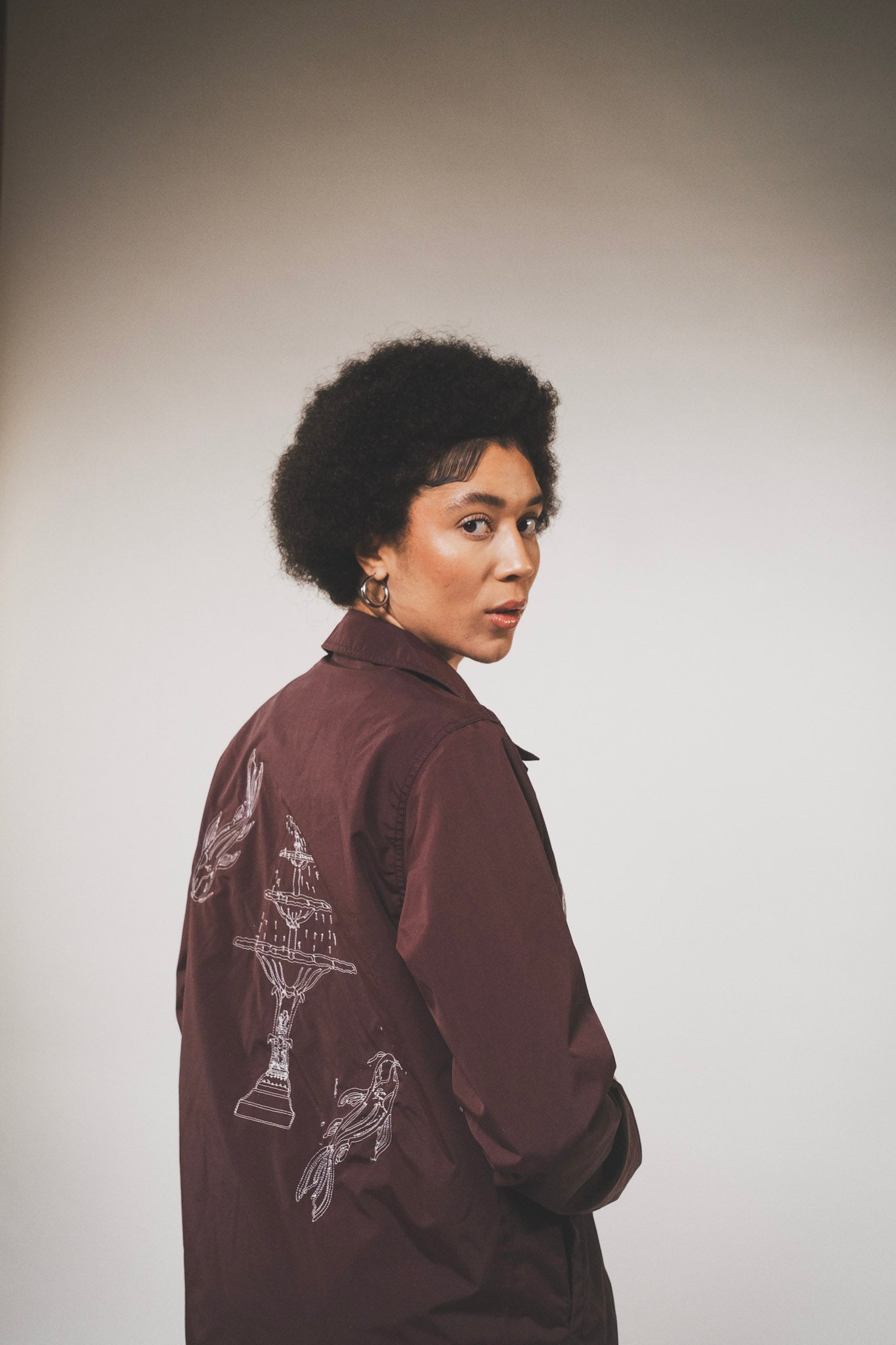 Dickies Reworked Jacket M Burgundy Red