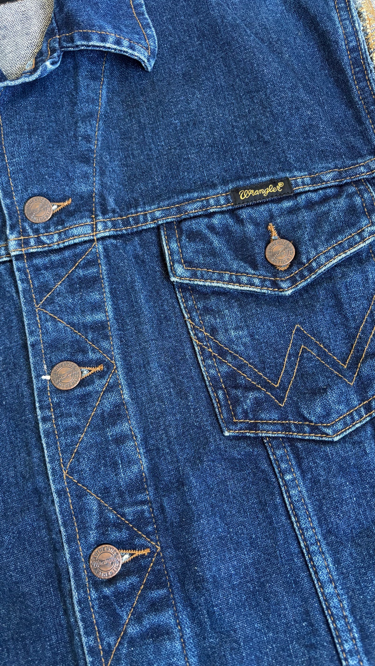 Wrangler Denim Jacket Reworked Tiger Embroidery