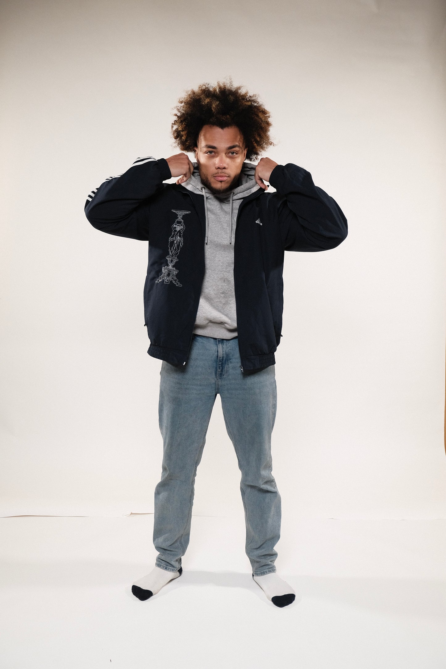 Adidas Reworked Tracksuit Top Jacket XL Navy