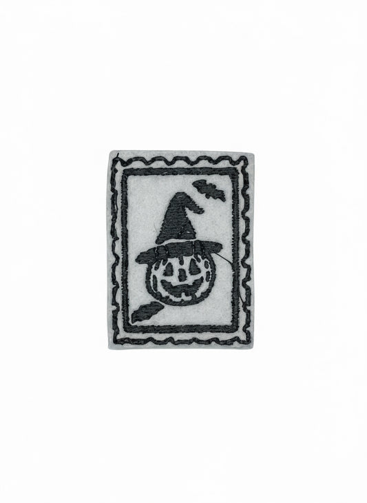 Embroidered Pumpkin Iron-on Patch