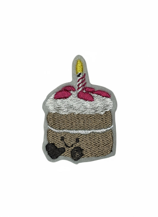 Cute Birthday Cake Embroidered Iron-on Patch