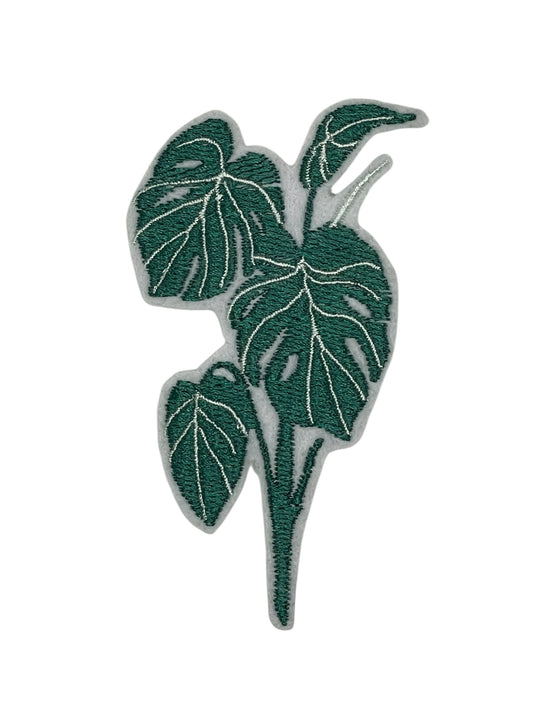 Embroidered Plant Iron-on Patch