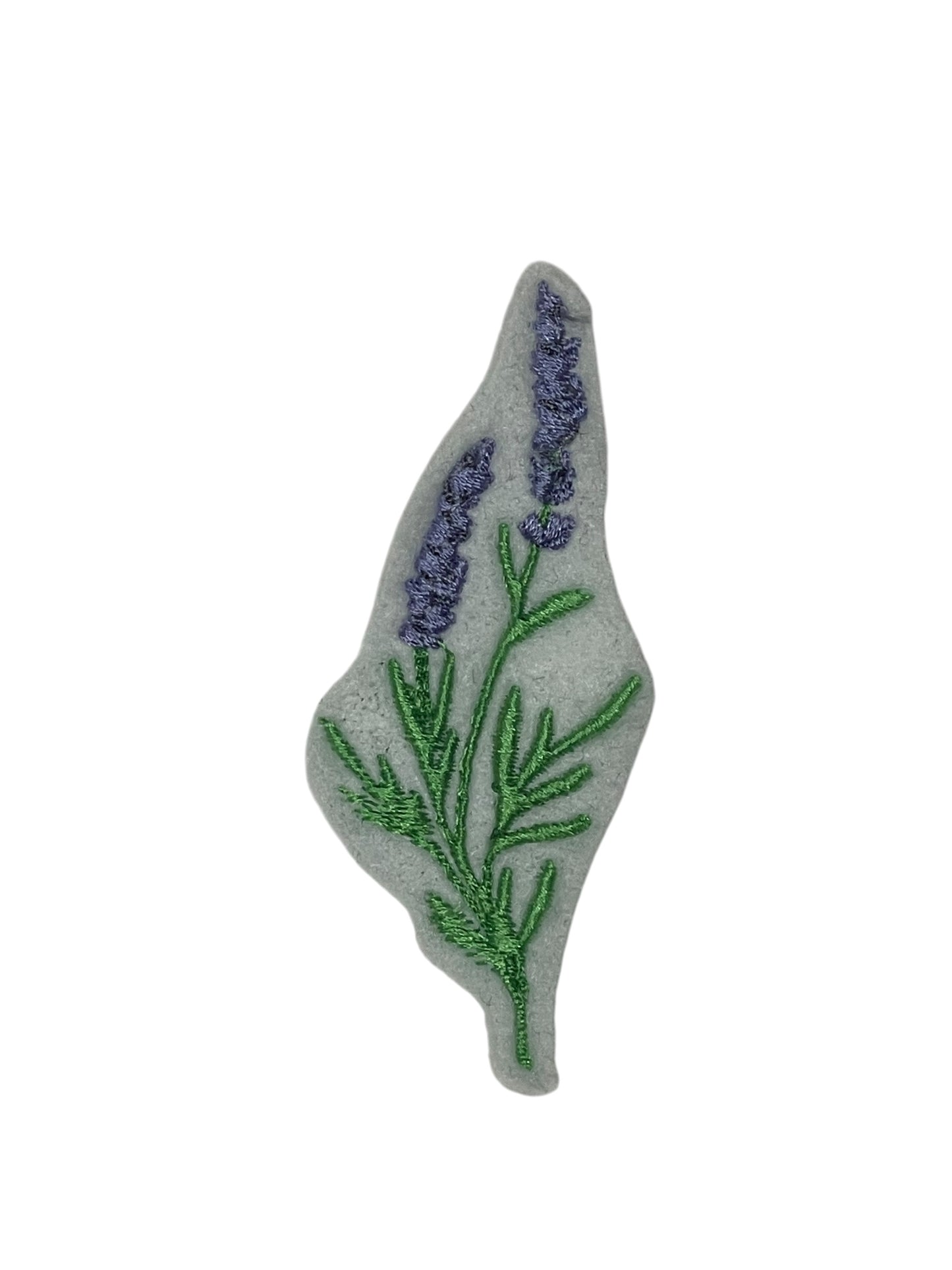 Lavender Embroidered Iron-on Patch