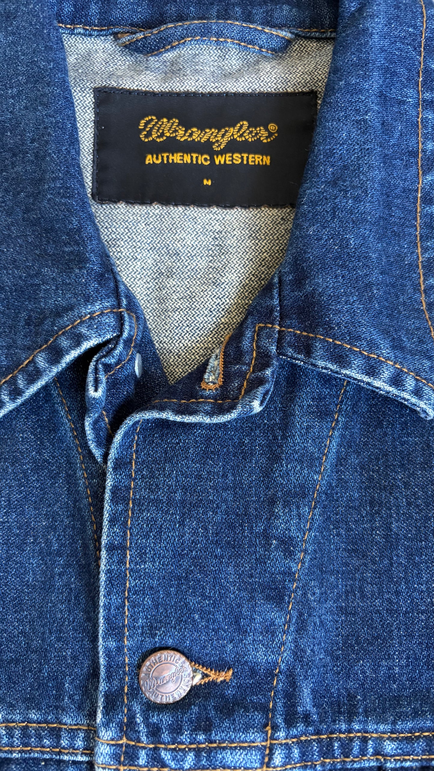 Wrangler Denim Jacket Reworked Tiger Embroidery