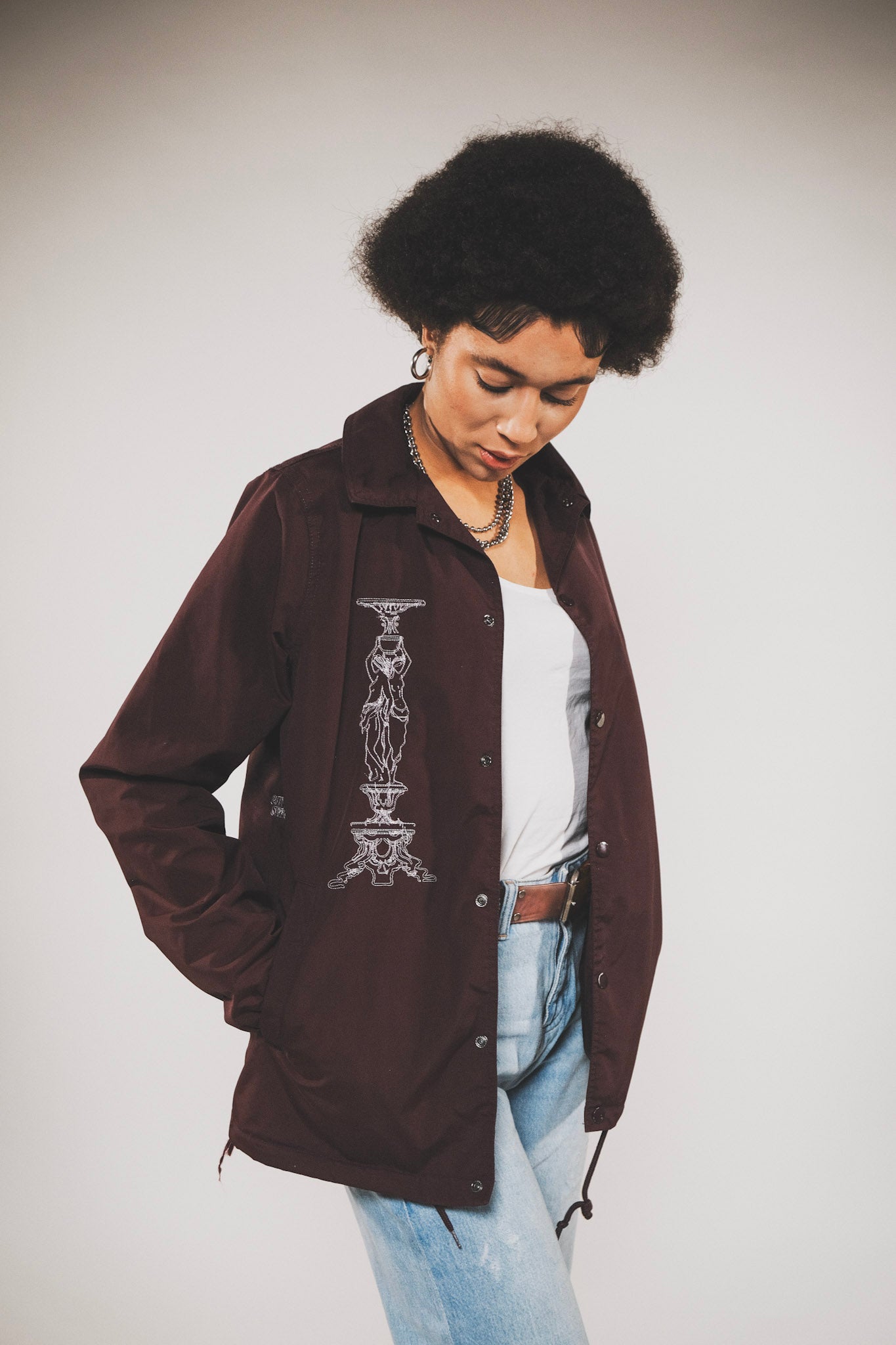 Dickies Reworked Jacket M Burgundy Red