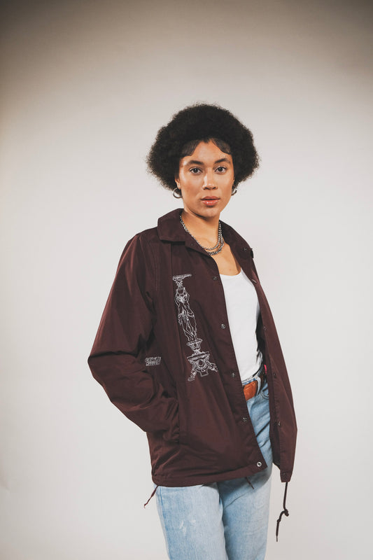 Dickies Reworked Jacket M Burgundy Red