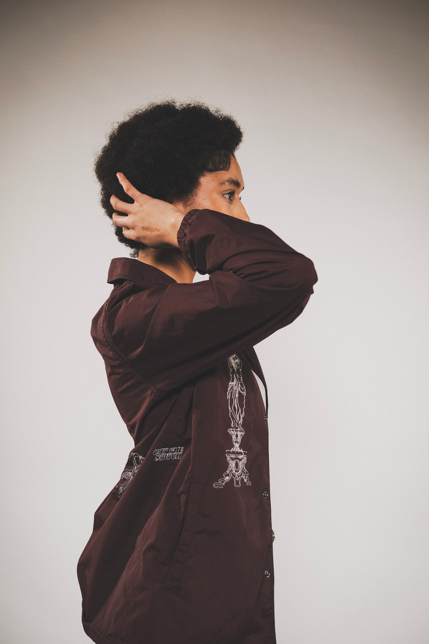 Dickies Reworked Jacket M Burgundy Red