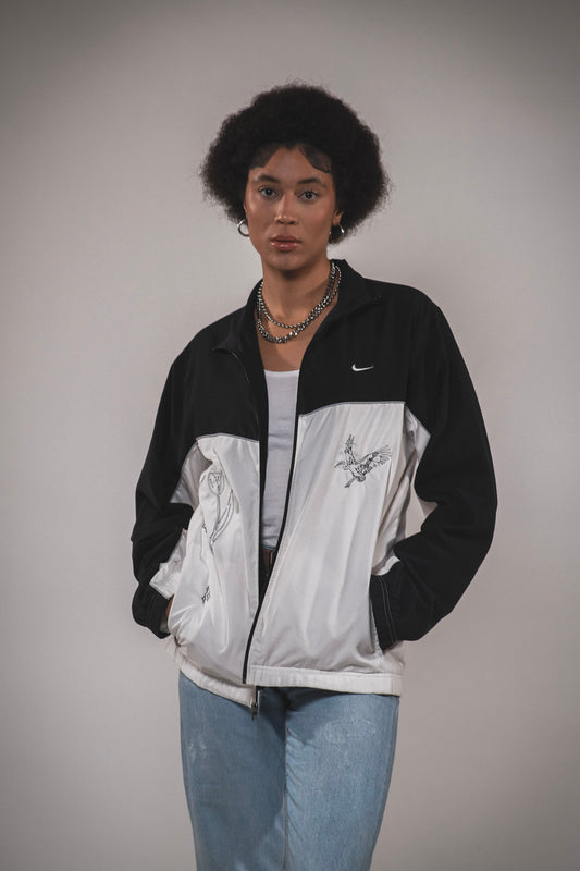 Nike Tracksuit Top Jacket Large Black Colour-block